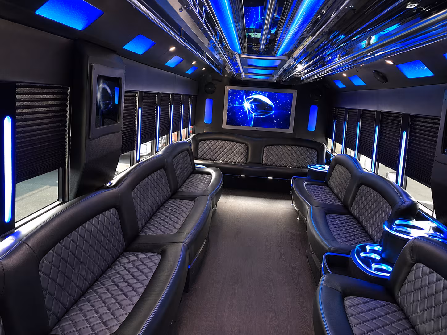 Rio Rancho Bachelor & Bachelorette Transportation party bus exterior