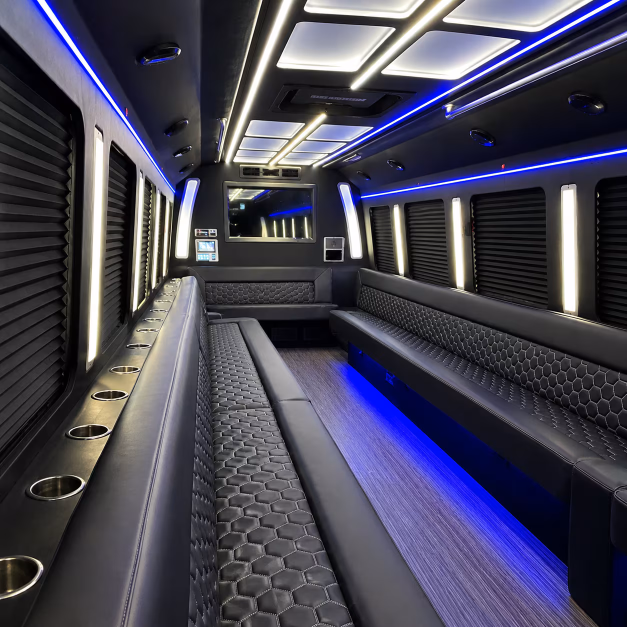 Rio Rancho Bachelor & Bachelorette Transportation party bus exterior