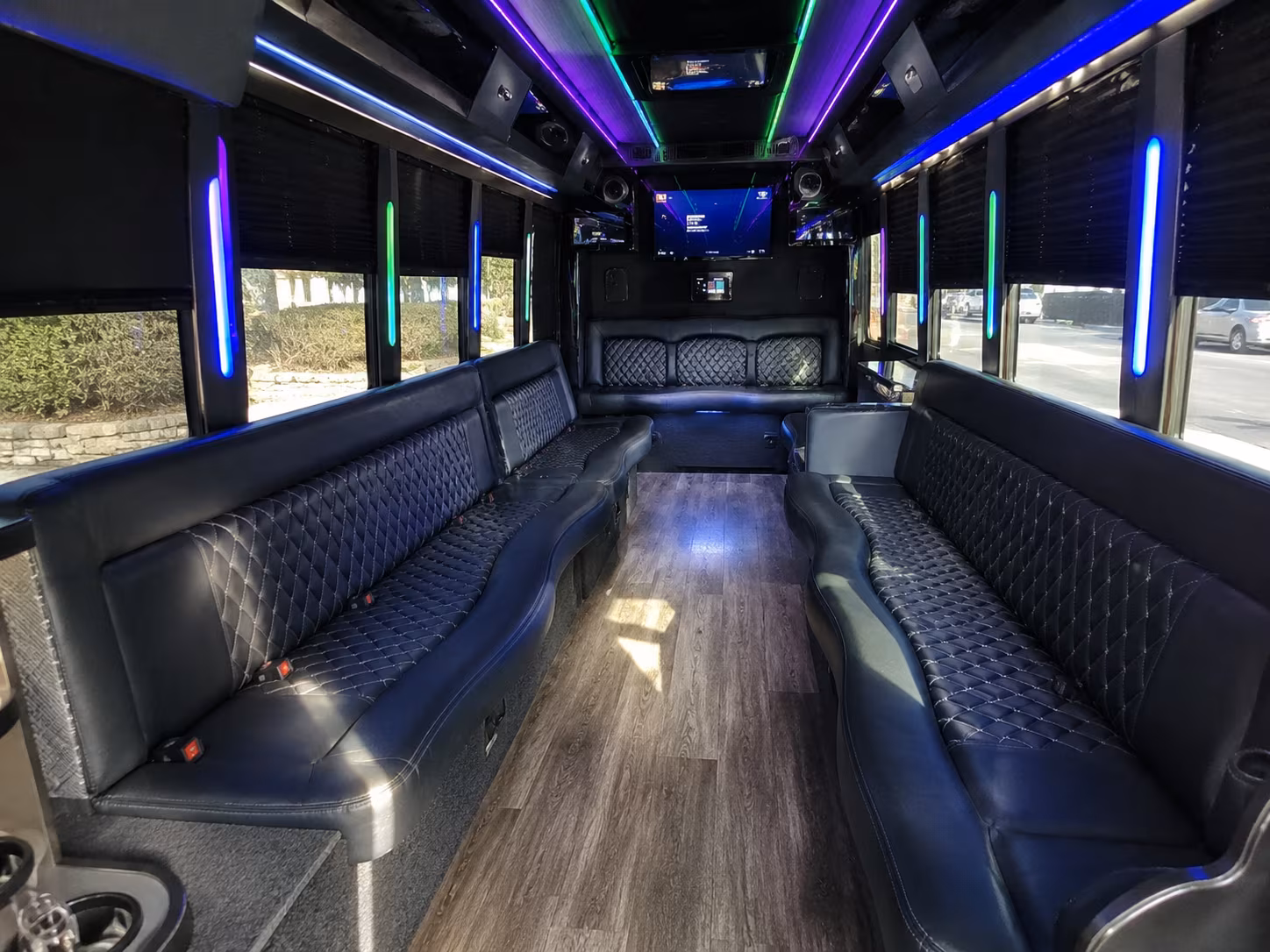 Rio Rancho Private Event Transportation party bus exterior