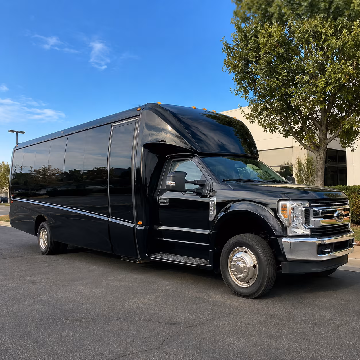 Rio Rancho School Event Transportation party bus exterior