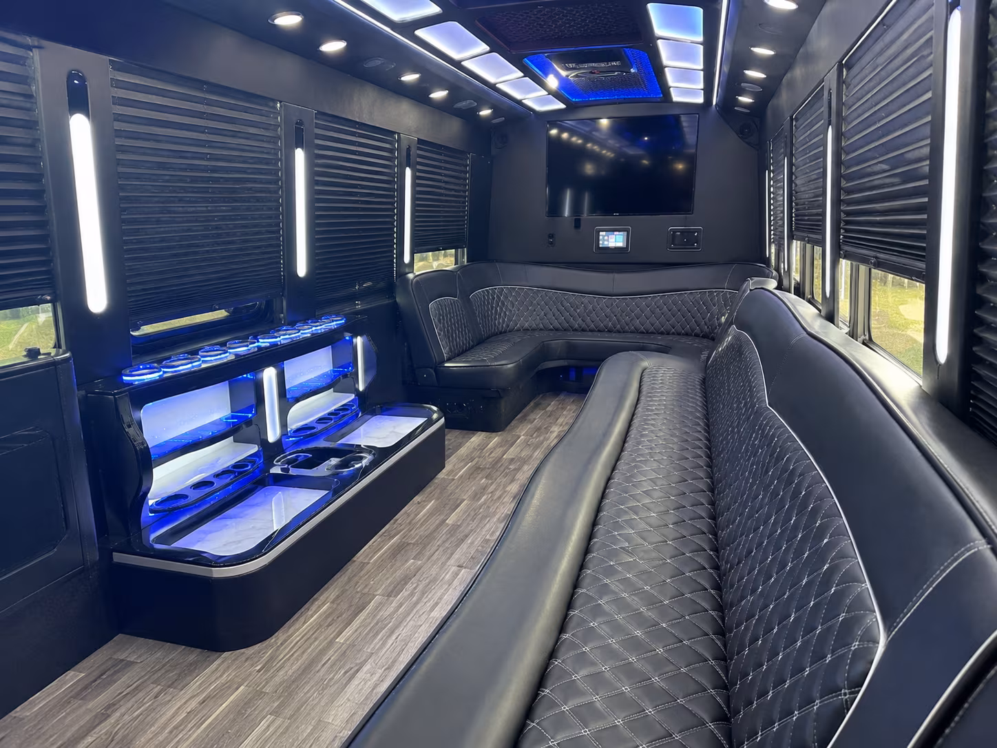Rio Rancho Wedding Transportation party bus exterior