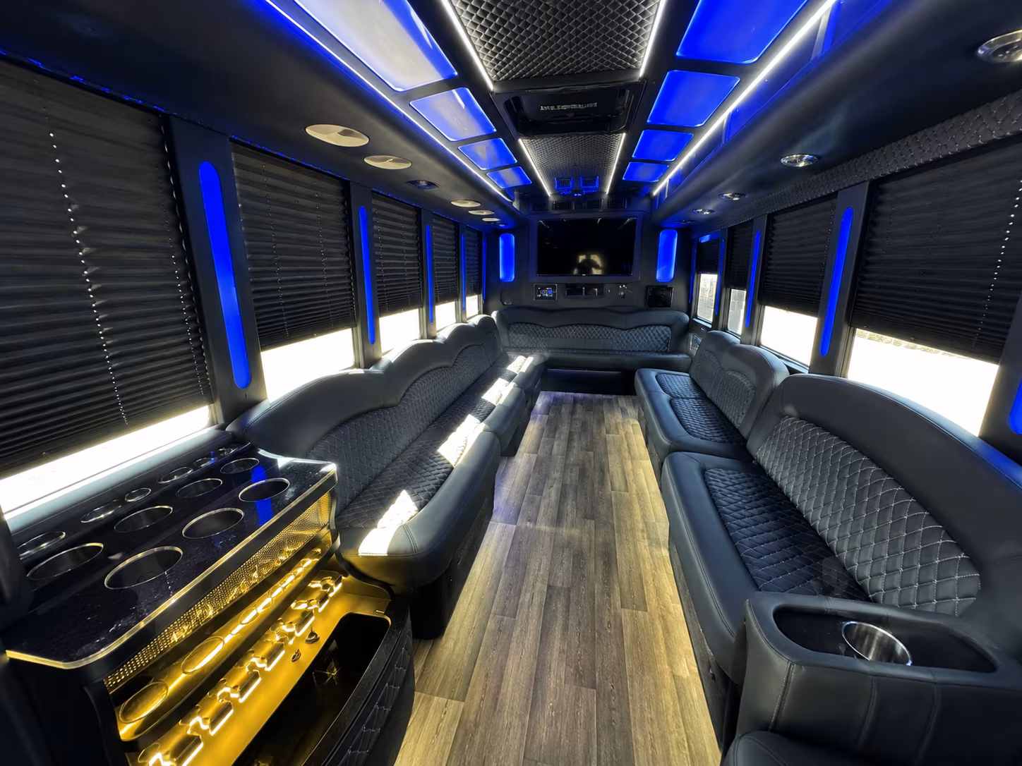 Rio Rancho Wedding Transportation party bus exterior