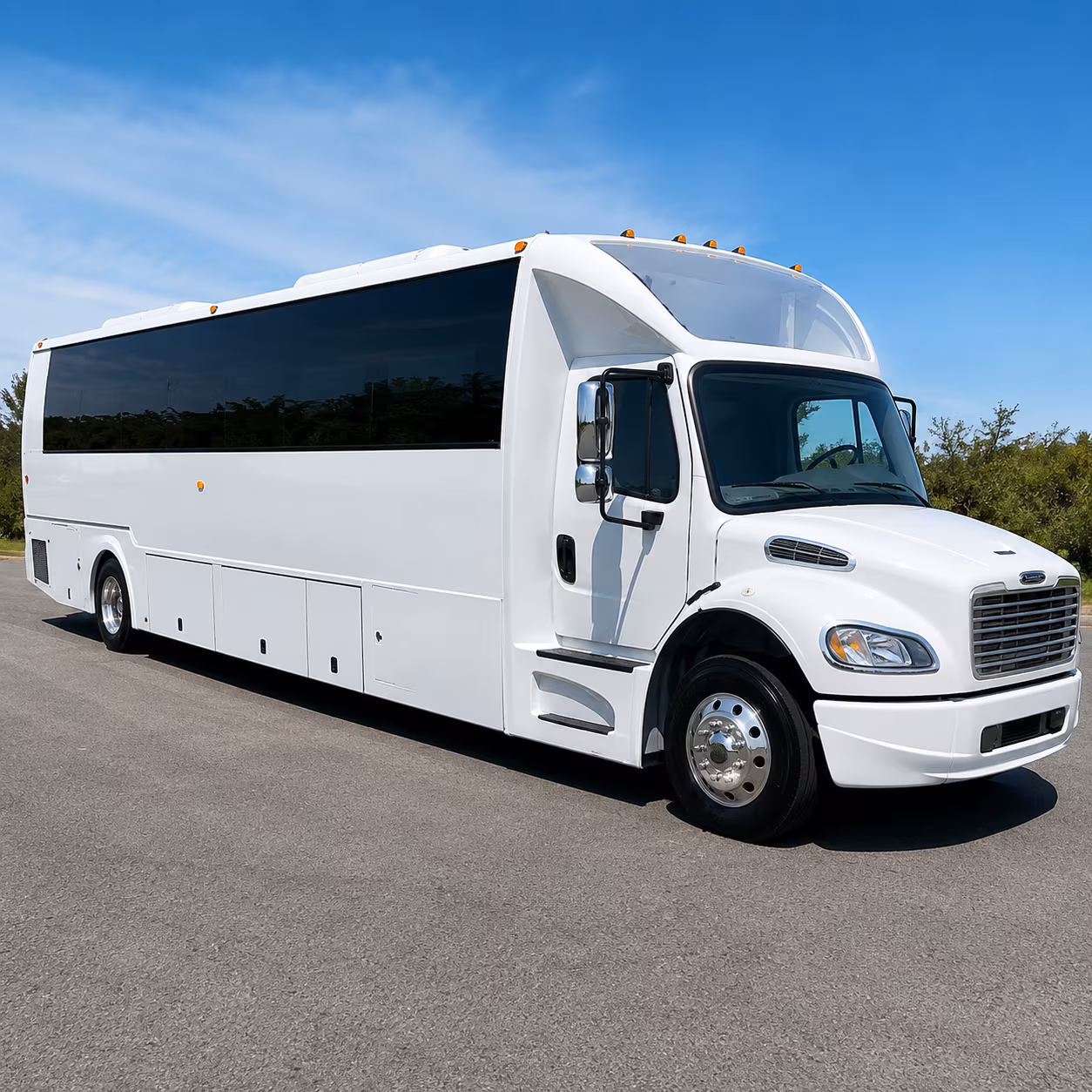 Rio Rancho Wedding Transportation party bus exterior