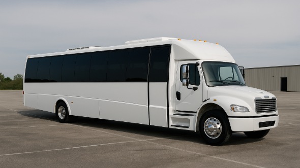 Exterior of Charter Bus Company South Valley's 20 Passenger Party Bus in South Valley