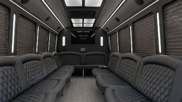 Interior of Rio Rancho Party Bus Company's 25 Passenger Party Bus in Rio Rancho