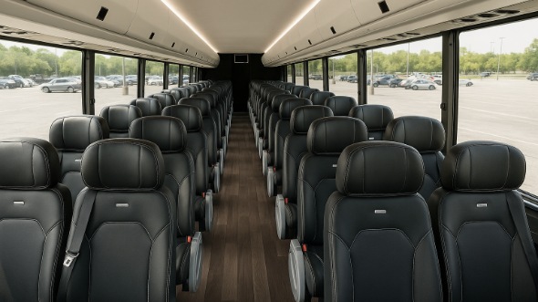 Interior of Charter Bus Company Rio Rancho's 30 Passenger Minibus in Rio Rancho