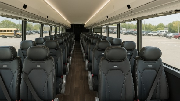 Interior of Charter Bus Company Rio Rancho's 35 Passenger Mini Bus in Rio Rancho