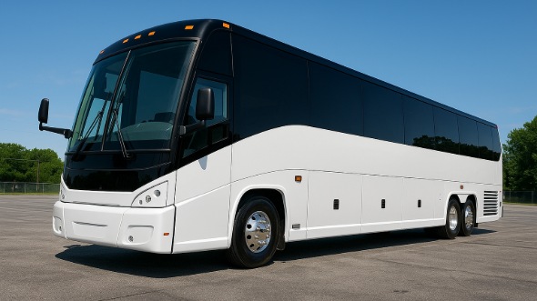 Exterior of Charter Bus Company Rio Rancho's 40 Passenger Charter Bus in Rio Rancho