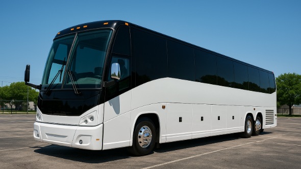 Exterior of Charter Bus Company Rio Rancho's 48 Passenger Charter Bus in Rio Rancho