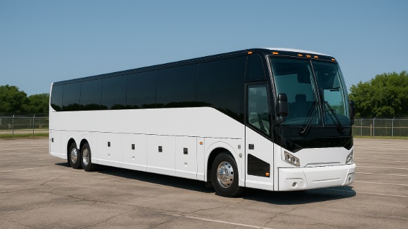 Exterior of Charter Bus Company Hobbs's 50 Passenger Party Bus in Hobbs