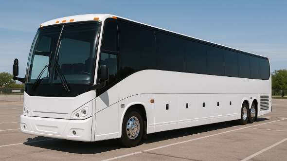 Exterior of Charter Bus Company Rio Rancho's 51 Passenger Charter Bus in Rio Rancho