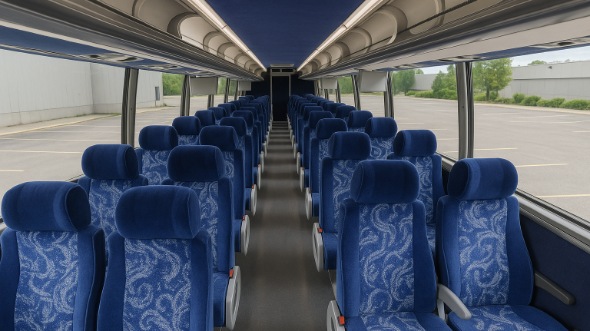 Interior of Charter Bus Company Rio Rancho's ADA Charter Bus in Rio Rancho