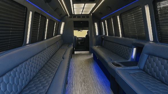rio rancho 50 passenger party bus interior